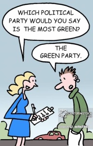 'Which political party would you say is the most green?'